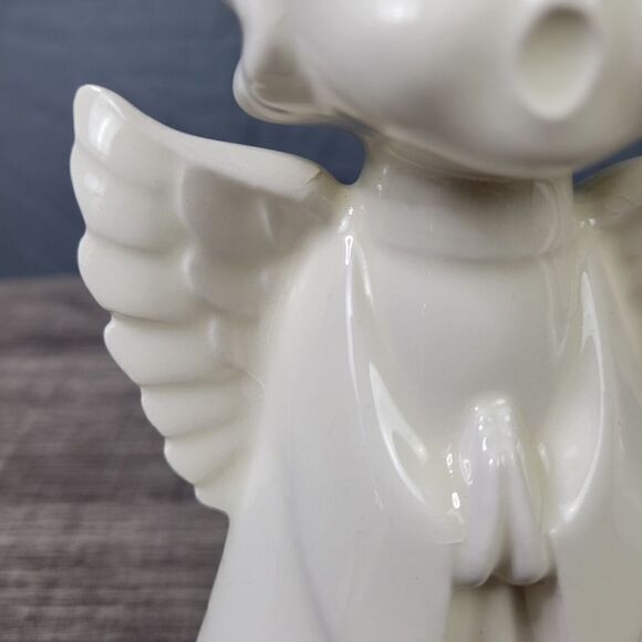 Ceramic‎ Ivory Worship Angel Set - Picture 8 of 11